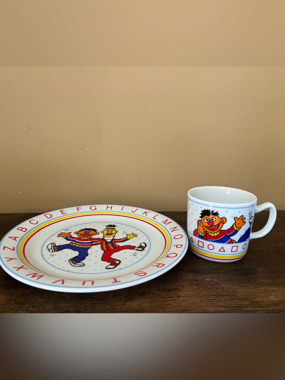 Vintage Bert and Ernie Sesame Street Bowl and Mug JMP Marketing